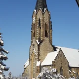 Kleinfahner Kirche im Schnee Elke Langheim